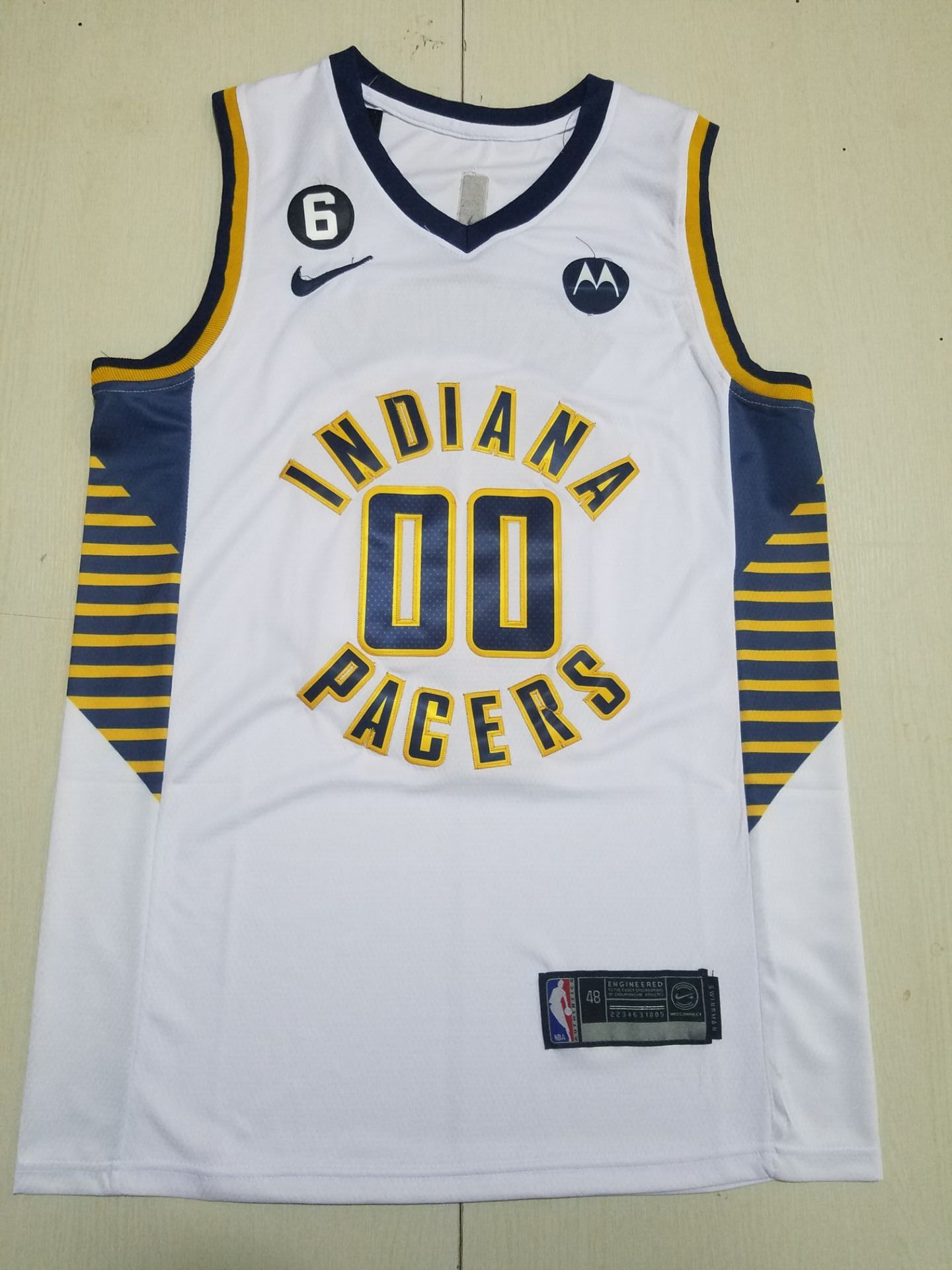 Men Indiana Pacers Custom White Nike 2022 NBA Jersey